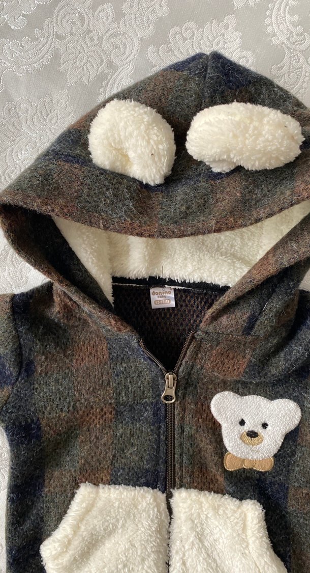 Kürklü Kapüşonlu Erkek Çocuk Ceketi - Görsel 4