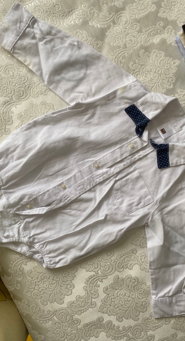 Düğmeli Vintage Bebek Erkek Body - Görsel 4