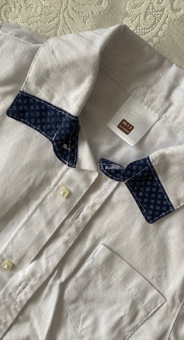 Düğmeli Vintage Bebek Erkek Body - Görsel 3