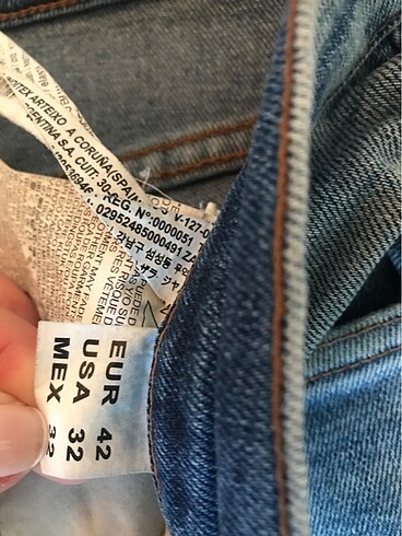 32 Beden mavi Renk Erkek mükemmel kalıp zara jeans