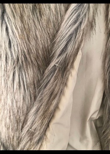 Bershka Kürk Kadın Gri Yelek