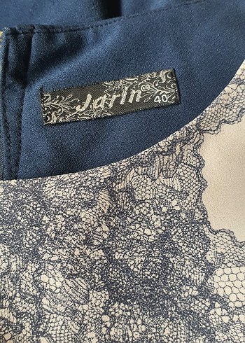 Mavi Pilili Midi  Elbise - Görsel 6