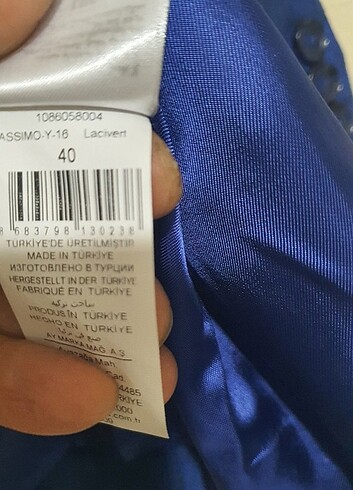 40 Beden #Saks #mavisi keten türü #etiketl# bayani ceket#network