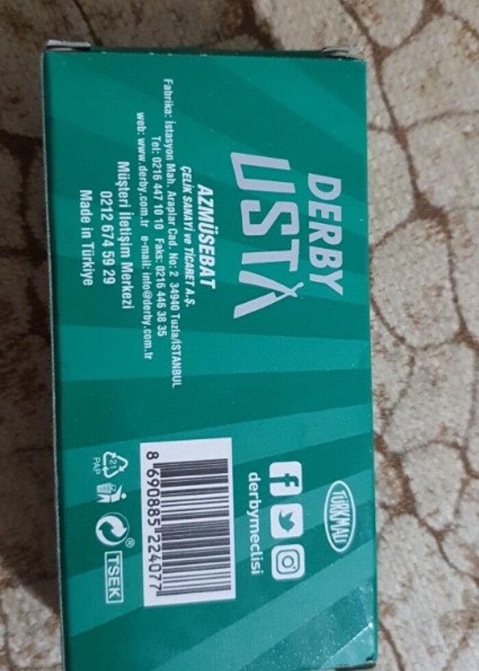 Derby traş bıicagi  2 kutu   acilmamis kutusunda - Görsel 4