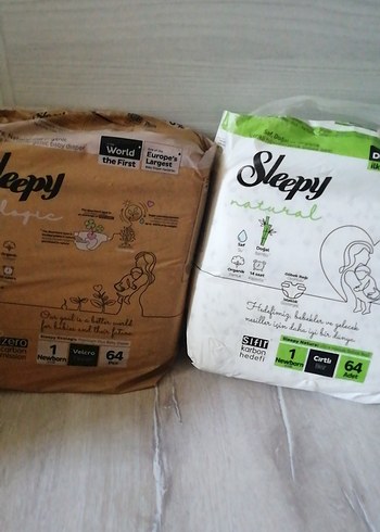 Sleepy Bebek Bezi 1 numara 64'lü Paket