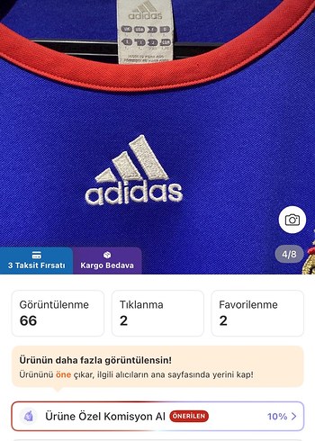 Orijinal Adidas Fransa Milli Takımı Forma - Görsel 5