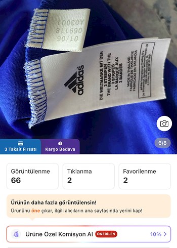 Orijinal Adidas Fransa Milli Takımı Forma - Görsel 7