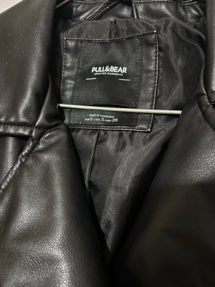 Pull and bear deri ceket - Görsel 2