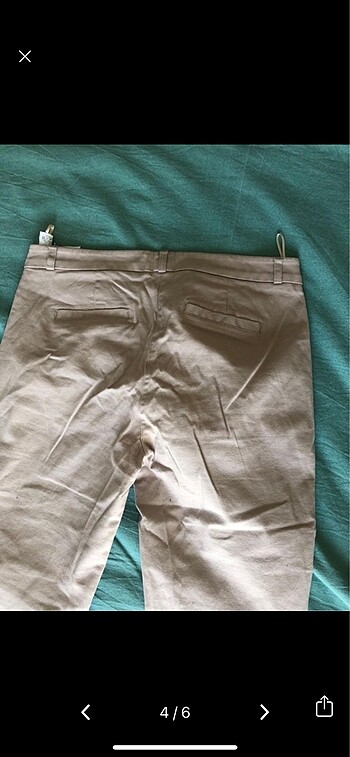 36 Beden camel Renk Koton pantolon
