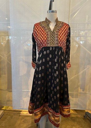 Tasarımcı İndian Style Silk Dress