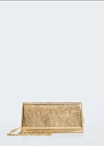 Mango OrjMango gold zincir askılı çanta
