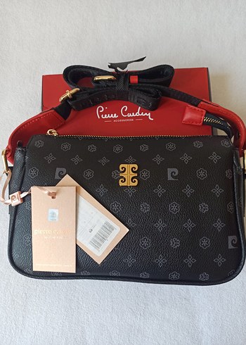  Beden siyah Renk Pierre cardin baget çanta