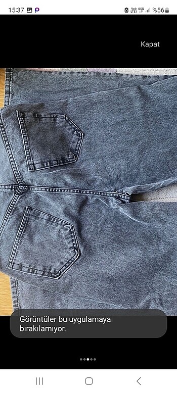 m Beden gri Renk Wide leg antrasit jean