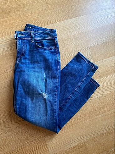 Mom jean kot pantolon
