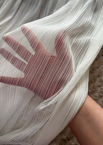 Bohem Tarzı Bej Tül Perde - Görsel 2