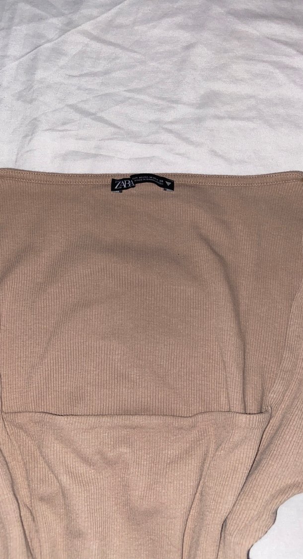 Bej Uzun Kollu Bluz - Görsel 2