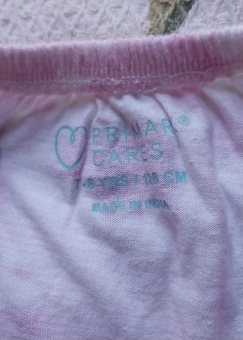 Primark Kız Çocuk Pembe Bağlama Desenli Tulum