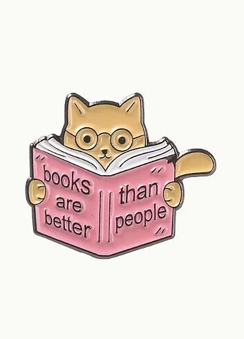 Kitap Kurdu Kedi Rozeti
