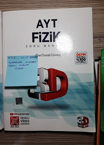 3d yayınları ayt fizik