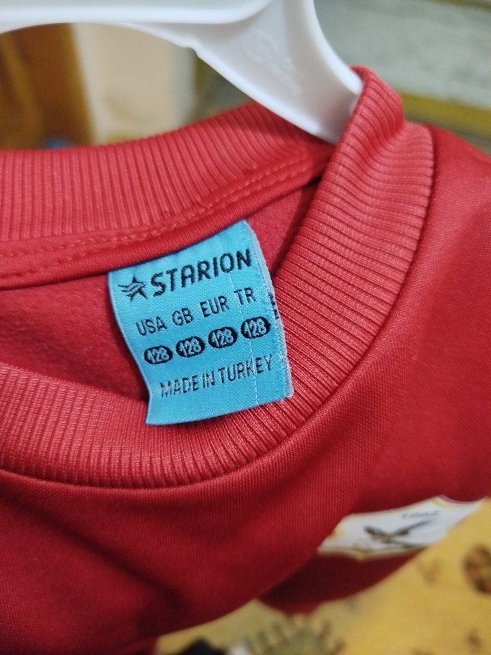 Erkek Kırmızı Oversize Sweatshirt - Görsel 3