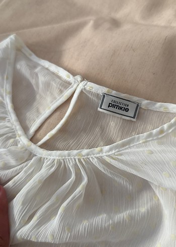 Beyaz Keten Uzun Kollu Bohem Bluz - Görsel 5