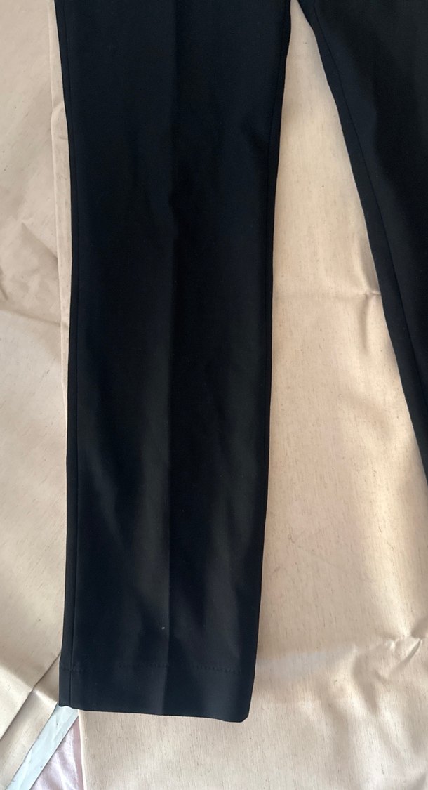 Siyah Kadın Kumaş Pantolon Midi Boy - Görsel 4