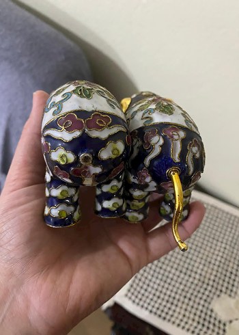 Antika cloisonne mineli filler - Görsel 10