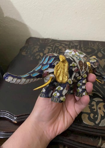 Antika cloisonne mineli filler - Görsel 5