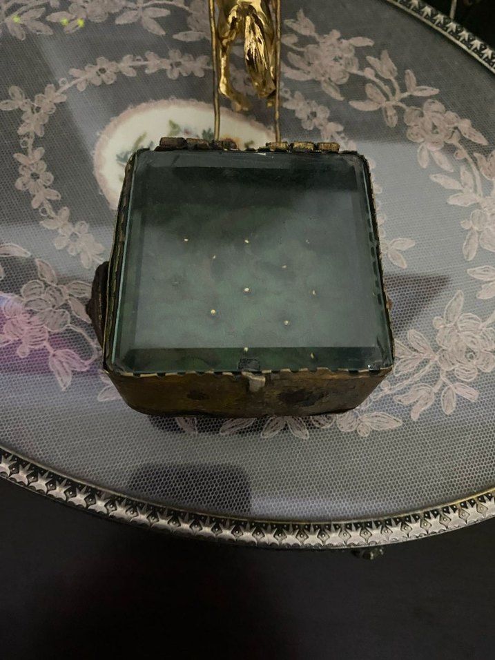 Antika bizoteri fransız mücevher kutusu - Görsel 3