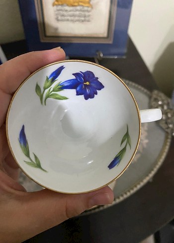 Beden mavi Renk Antika bavaria kahve fincanı