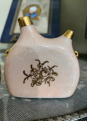 Beden Antika pembe limoges minyatür obje