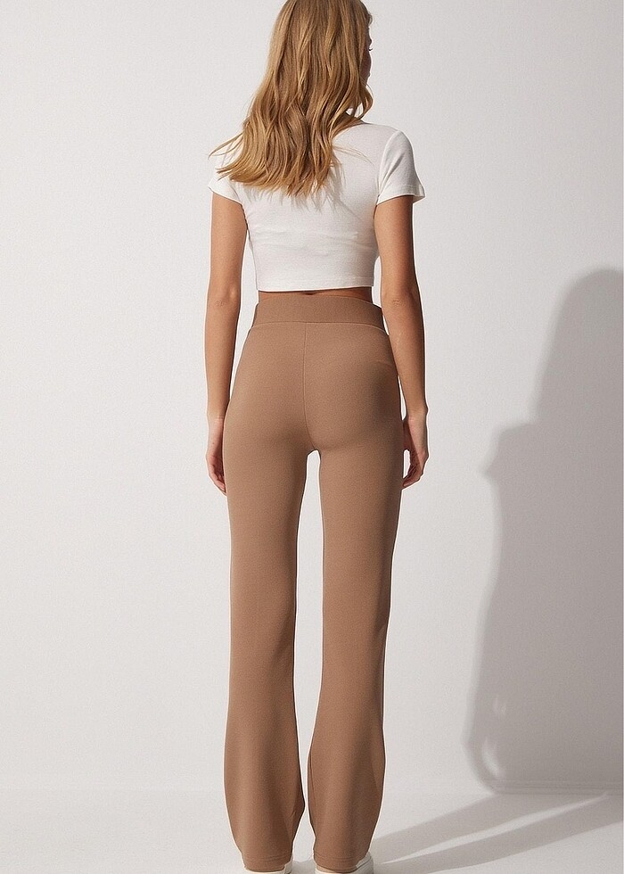 Yüksek bel likralı pantolon - Görsel 3