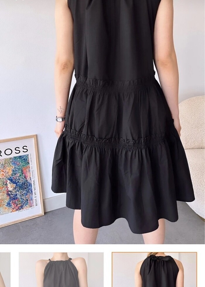 Boyundan bağlamalı elbise - Görsel 2