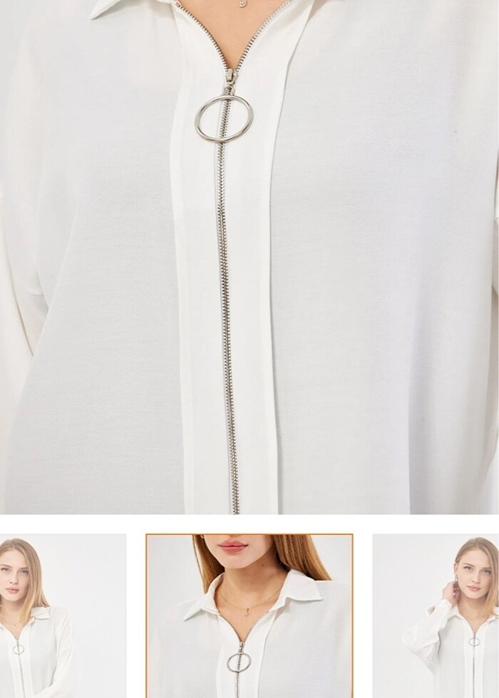 Fermuarlı gömlek - Görsel 2