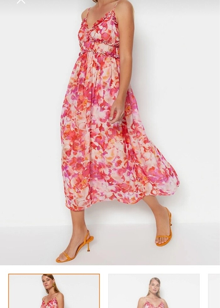 Şifon elbise - Görsel 2