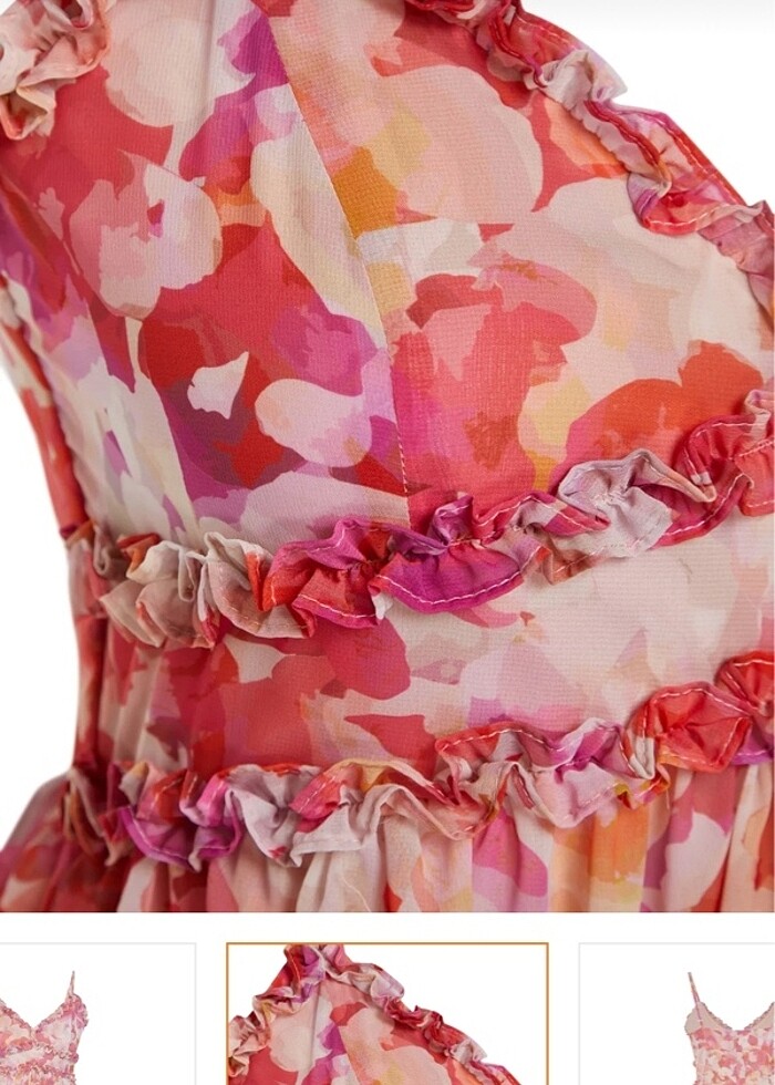 Şifon elbise - Görsel 4