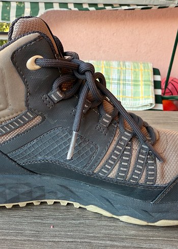 39 Beden kahverengi Renk Velcro Detaylı Kahverengi Gri Erkek bot 38,5