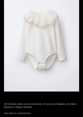 Beyaz Dantel İşlemeli Uzun Kollu Bolero - Görsel 5