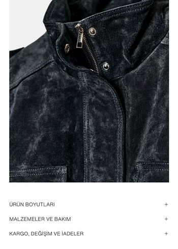 Kadın Siyah Süet Kısa Deri Ceket Xs S m L XL - Görsel 2