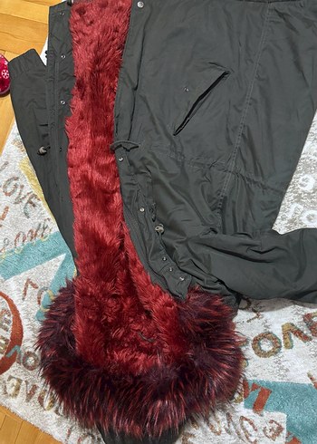 Kürklü hakı  Kadın Mont L - Görsel 4