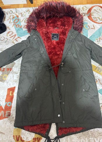 Kürklü hakı  Kadın Mont L - Görsel 3