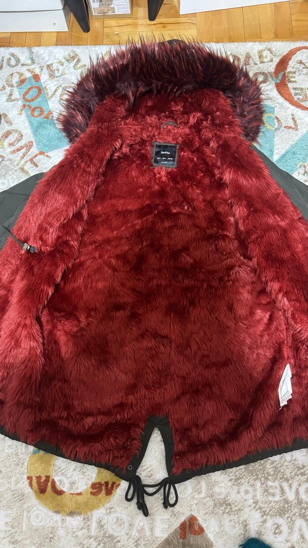 Kürklü hakı  Kadın Mont L - Görsel 2