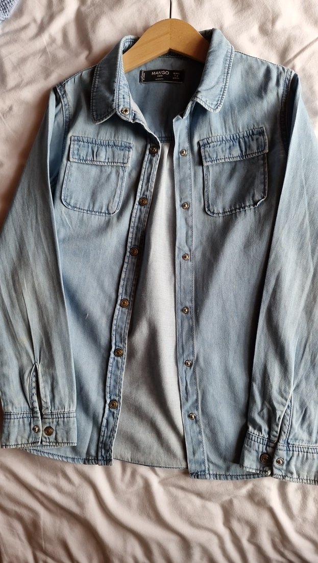 Mango Mavi Gömlek - Görsel 4