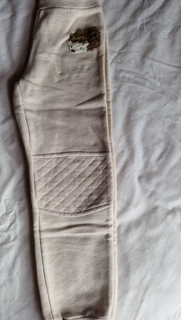 Kız Çocuk Bej Rahat Kesim Eşofman Altı - Görsel 4