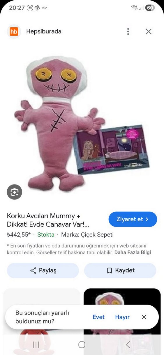 Korku Avcıları Kırmızı Peluş Oyuncak - Görsel 3