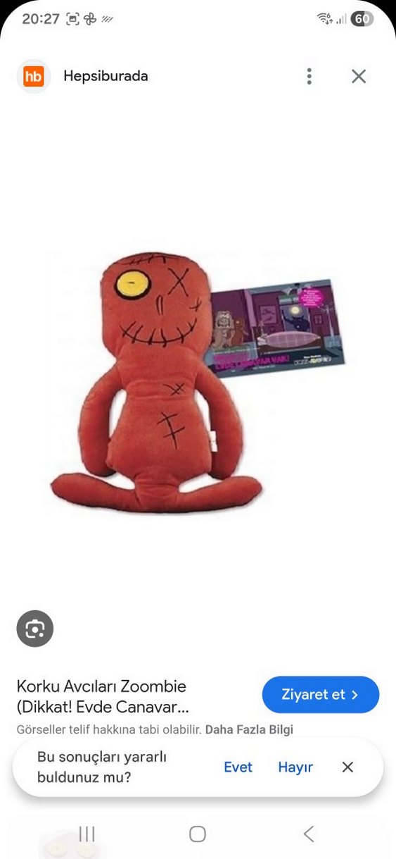 Korku Avcıları Kırmızı Peluş Oyuncak - Görsel 2