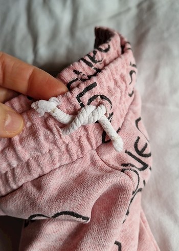 Kızlar için Pembe Baskılı Rahat Eşofman - Görsel 3