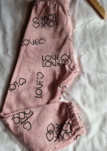 Kızlar için Pembe Baskılı Rahat Eşofman - Görsel 5