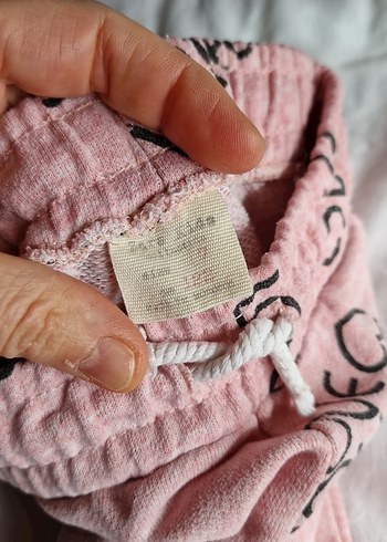 Kızlar için Pembe Baskılı Rahat Eşofman - Görsel 4