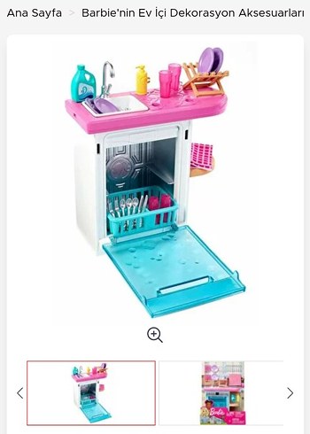 Barbie Ev İçi Dekorasyon Aksesuarları Seti - Görsel 2